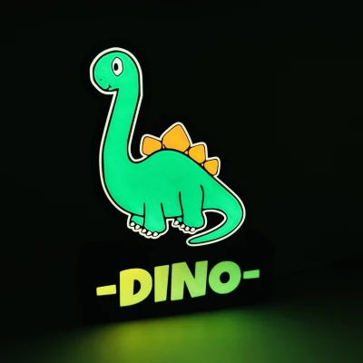 Dino 2/4 Led Đèn (File 3mf cho Bambu Ams)