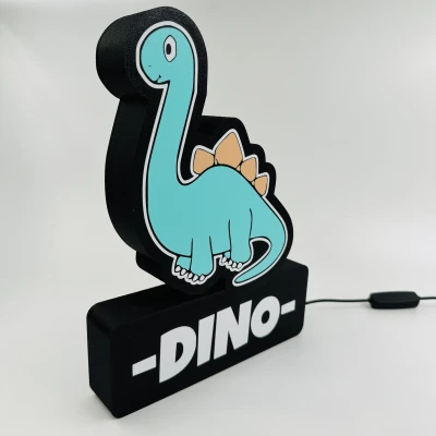 Dino 2/4 Led Đèn (File 3mf cho Bambu Ams)