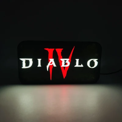 Đèn LED Trang Trí "Diablo Logo"