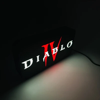 Đèn LED Trang Trí "Diablo Logo"