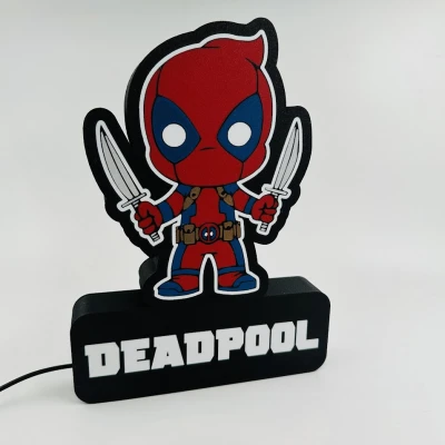 Đèn LED mini Deadpool (file 3MF cho Bambu AMS)