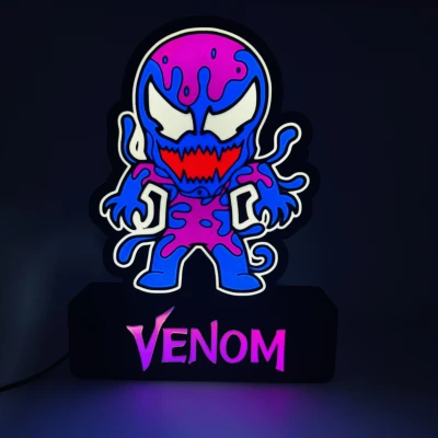 Đèn LED Chủ Đề Venom Dành Cho Fan Marvel