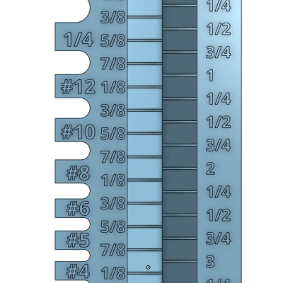 Dụng Cụ Đo Ốc Vít Kiểu Anh, Bản Ngắn Hơn