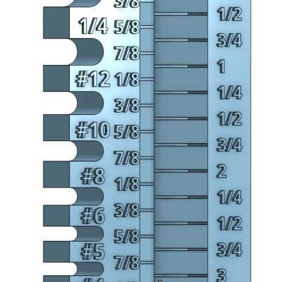 Dụng Cụ Đo Ốc Vít Kiểu Anh, Bản Ngắn Hơn