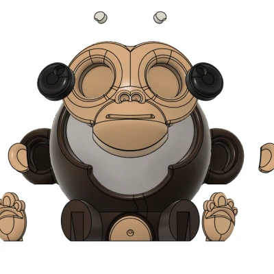 Khỉ Tròn Giáng Sinh - Dòng Động Vật Hình Cầu