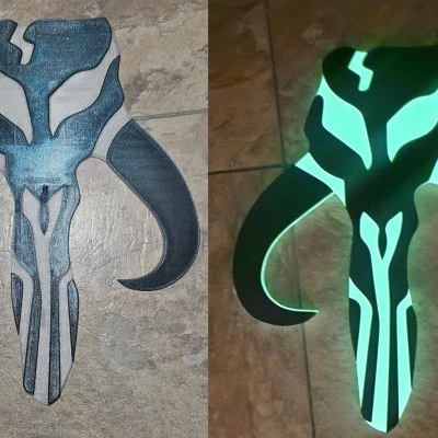 Trang Trí Treo Tường Mythosaur Cao 11" In 2 Lớp