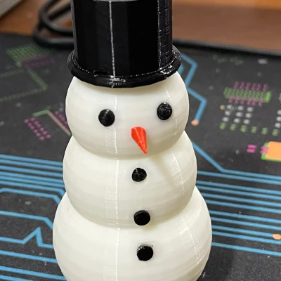 Mô hình người tuyết đơn giản cho Giáng sinh