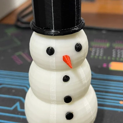 Mô hình người tuyết đơn giản cho Giáng sinh