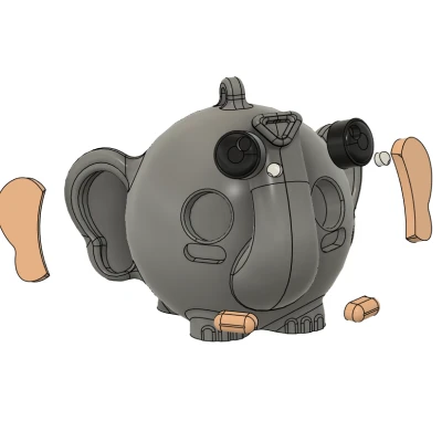 Voi Giáng Sinh Hình Cầu - Dòng Động Vật Hình Cầu