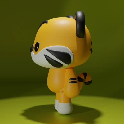 Móc Khóa/Tượng Hổ Con Dễ Thương