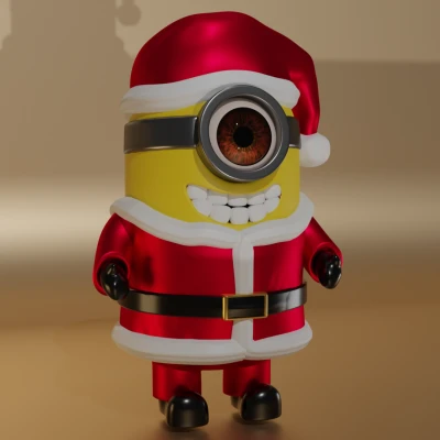 Mô Hình Minion Ông Già Noel Trang Trí Giáng Sinh