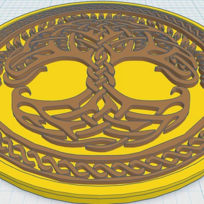 Tấm Lót Ly Celtic / Norse - Cây Sự Sống 50