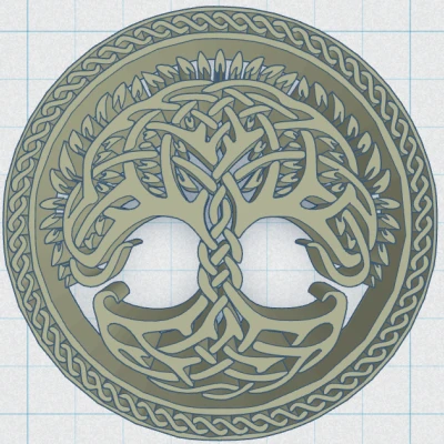 Tấm Lót Ly Celtic / Norse - Cây Sự Sống 50