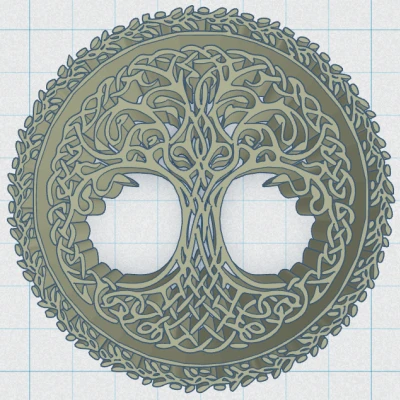 Celtic / Norse - Cây Sự Sống Đế Lót Ly 47