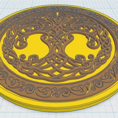 Đế Lót Cốc Celtic / Norse - Cây Sự Sống 43