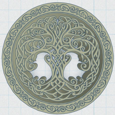 Đế Lót Cốc Celtic / Norse - Cây Sự Sống 43