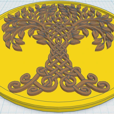 Đế Lót Cốc Celtic / Norse - Cây Sự Sống 40