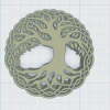 Đế lót ly Celtic / Norse - Cây Sự Sống 45 - Thumbnail 2