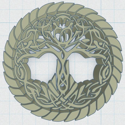 Celtic / Norse - Cây Sự Sống Đế Lót Ly 38