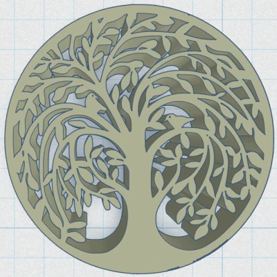 Cây Sự Sống Celtic / Norse - Đế Lót Cốc 42