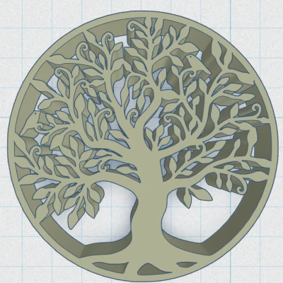 Khắc Lót Ly Cây Sự Sống Celtic / Norse 44