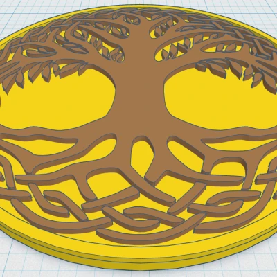 Mặt Ly / Cây Sự Sống Phong Cách Celtic / Norse 34