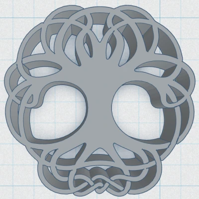 Vòng Đỡ Tách Trà Celtic / Norse - Cây Sự Sống 30