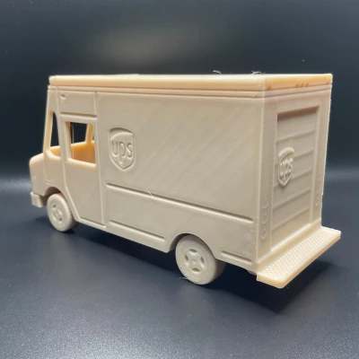 Mô hình xe tải UPS in liền Xoay được