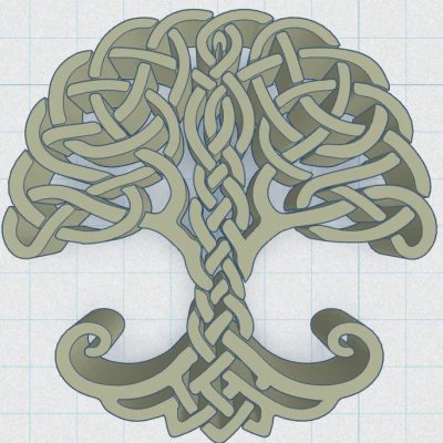 Tấm lót ly "Celtic / Norse - Cây Sự Sống 23"