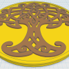Đế lót ly Cây Sự Sống Celtic / Norse 21 - Thumbnail 1