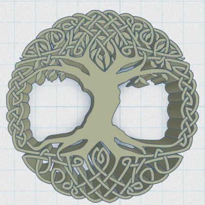 Celtic / Norse - Cây Sự Sống Đế Lót Ly 17