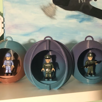 Quả cầu LEGO Giáng sinh, đồ trang trí Giáng sinh bằng gạch LEGO