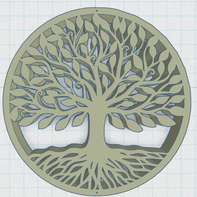 Celtic / Norse - Cây Sự Sống Đĩa Lót Ly 10