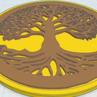 Celtic / Norse - Cây Sự Sống Đế Lót Ly 8