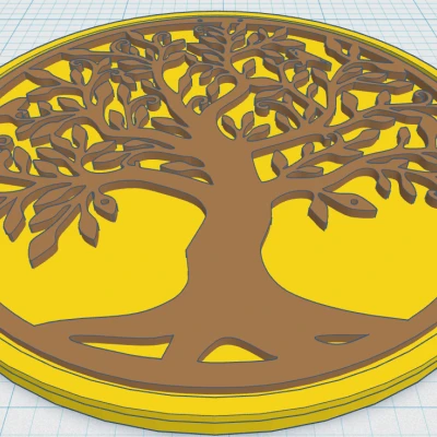 Đế Lót Ly Cây Sự Sống Celtic / Norse 6