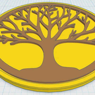 Khắc Lót Ly Cây Sự Sống Celtic / Norse 4