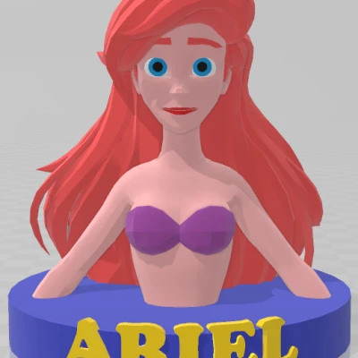 Tượng Ariel - Nàng Tiên Cá Phiên Bản Low Poly
