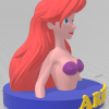 Tượng Ariel - Nàng Tiên Cá Phiên Bản Low Poly - Thumbnail 3