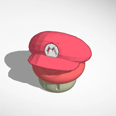 Nấm Xoắn Đơn Giản Với Nón Mario