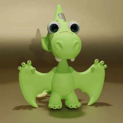 Khủng Long Pterodactyl Dễ Thương / Mô Hình Pterodactilo Đáng Yêu