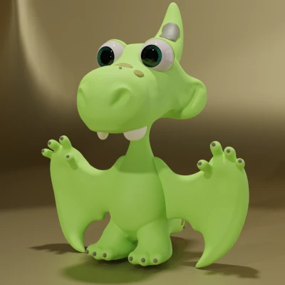 Khủng Long Pterodactyl Dễ Thương / Mô Hình Pterodactilo Đáng Yêu