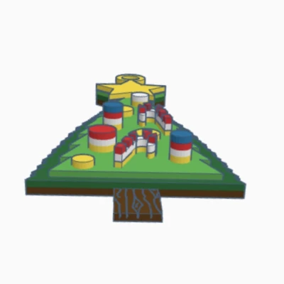 Bông Tai Cây Thông Noel Đa Sắc