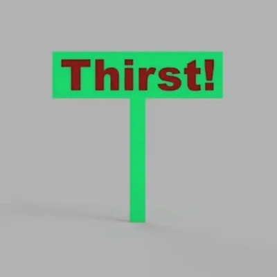 Biển Báo Khát Không Cần Đa Màu