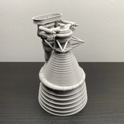 Mô hình 3D Động cơ F-1 Tên lửa Saturn V