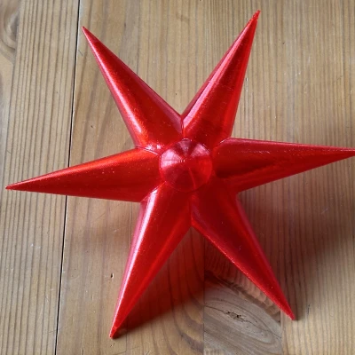 Ngôi Sao Giáng Sinh Đường Kính 202mm Có 6 Cánh