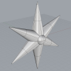 Ngôi Sao Giáng Sinh Đường Kính 202mm Có 6 Cánh - Thumbnail 4