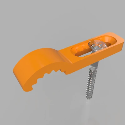 Kẹp giữ đèn, kẹp dây cáp, cố định đèn trang trí cho sân thượng đá