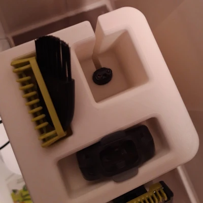 Đế Philips OneBlade, Chỗ Cất Giữ Thiết Bị và Dock Sạc