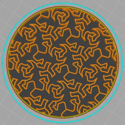 Mẫu Lòng Trong Kiểu Thằn Lằn Escher Cho Cura