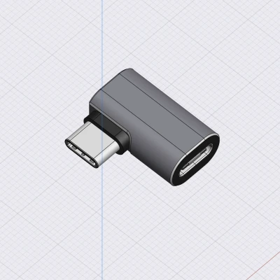 Mô hình tham khảo adapter USB-C góc vuông